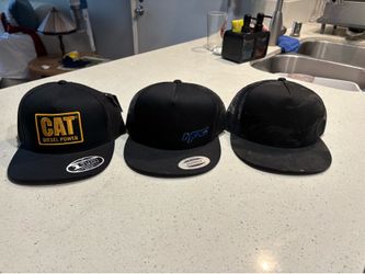 Work Hat Snapback Lot - New CAT Diesel Power & HFC Trucker Caps
