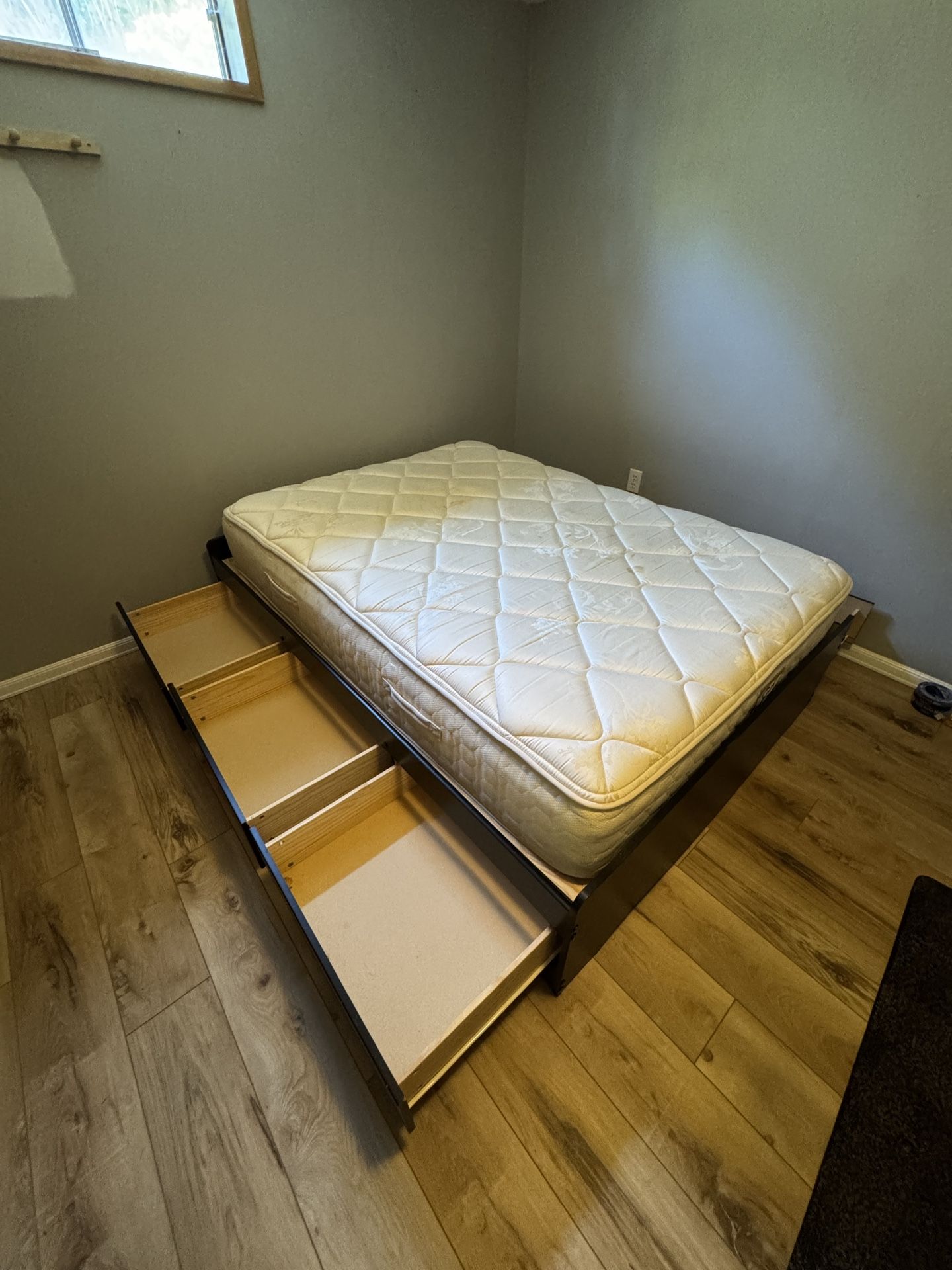 Full Bed Frame & Mattress $25 OBO