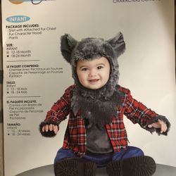 Infant Werewolf Costume Size 18-24 Months