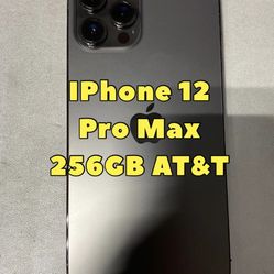 Apple IPhone 12 Pro Max 256GB AT&T Pristine Condition 