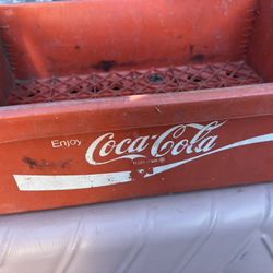 Coca-Cola Crate And Vintage Blood Pressure Test