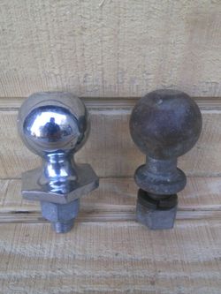 Two 2" Trailer hitch balls. One is CTP & other is Draw Tite.