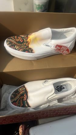New in box white vans size 8 women , 6.5 men