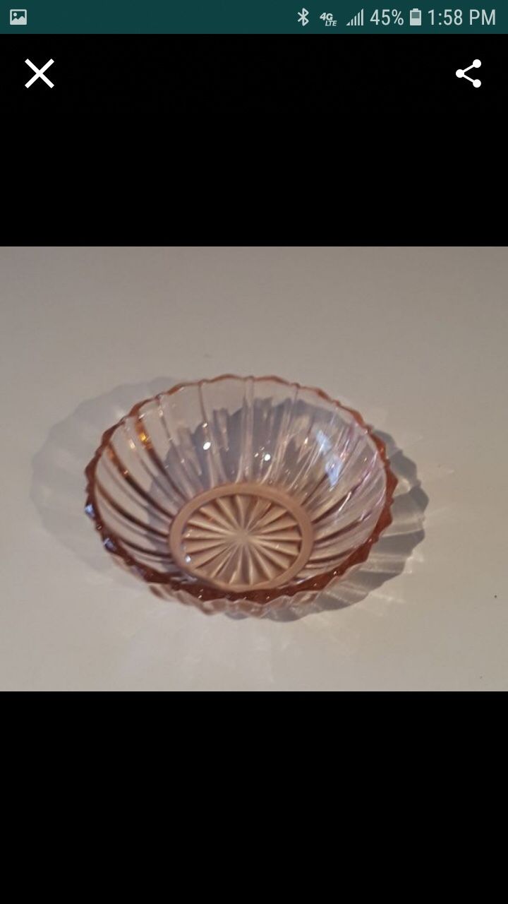 Vintage collectibles advertising Depression glass etc. $12 each