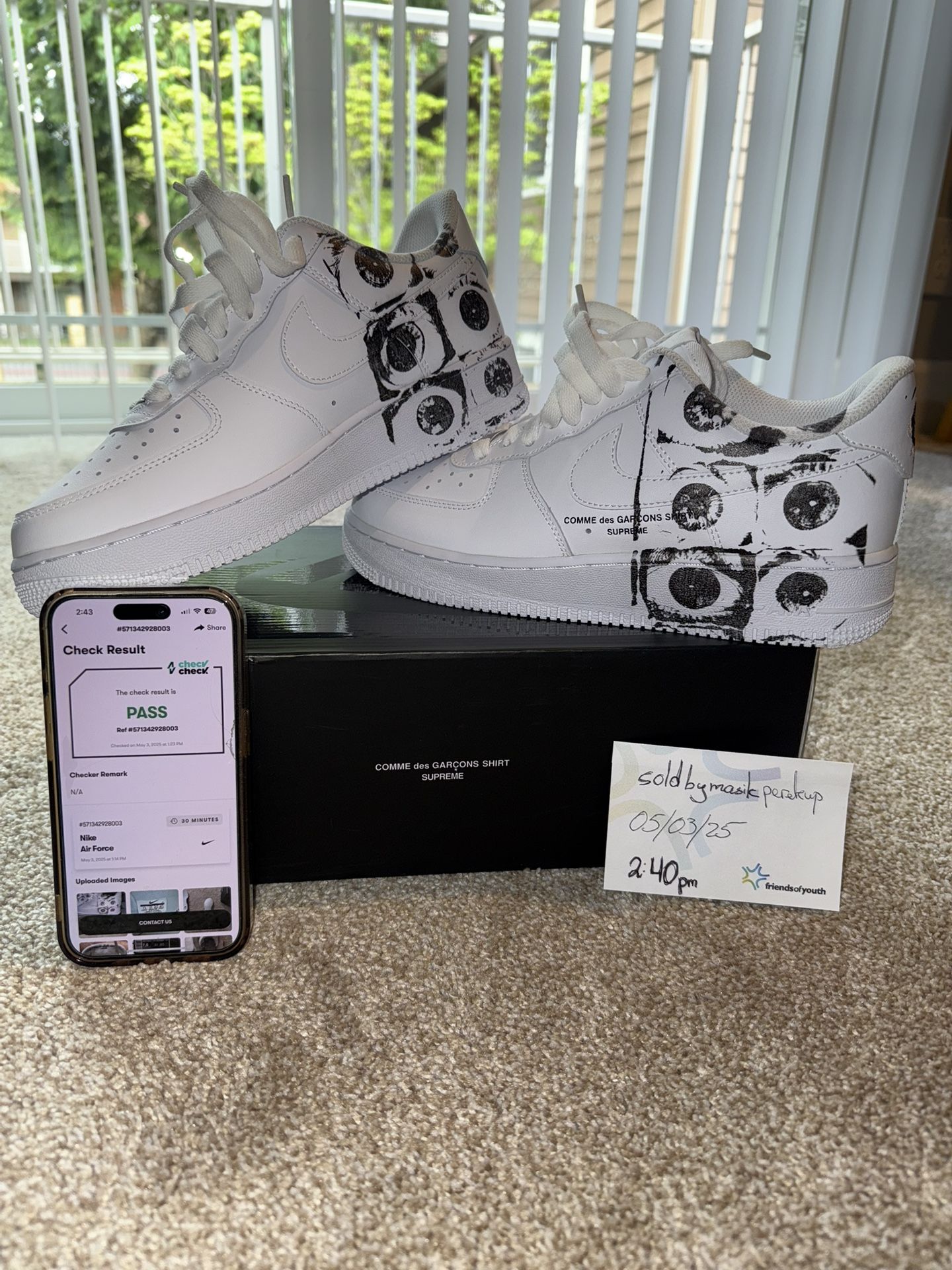 Supreme x Comme des Garçons x Nike Air Force 1 Low
