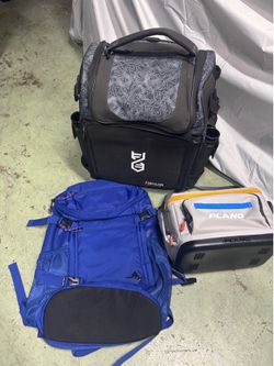 Fishing bags, backpack all for 40$