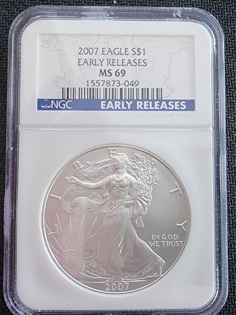 2007 S Liberty Eagle Silver Dollar MS69