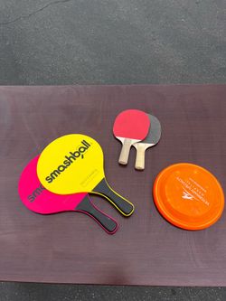 Beach & Game Bundle – Paddles, Ping Pong & Frisbee