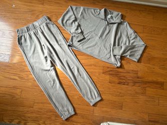 NEW 90 Degree women Half-Zip Pullover & Elastic Waist Joggers 2pcs set size XS
