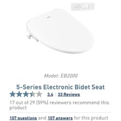 Moen 5 series Electronic Bidet Seat 