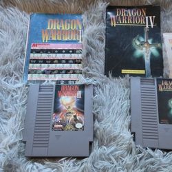 DRAGON WARRIOR I, III, IV NES