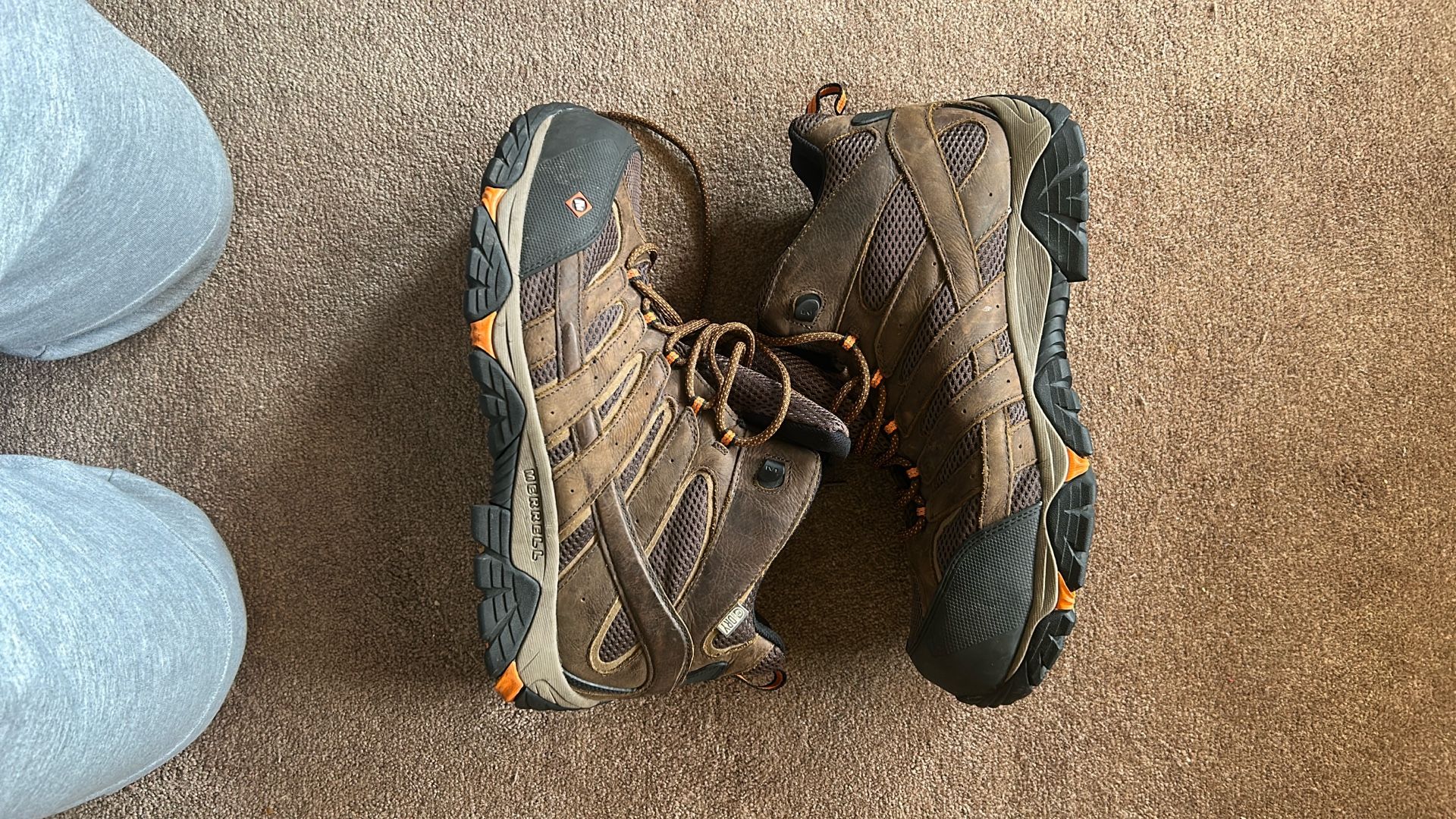 MERRELL MEN’S MOAB VERTEX WATERPROOF WORK BOOTS