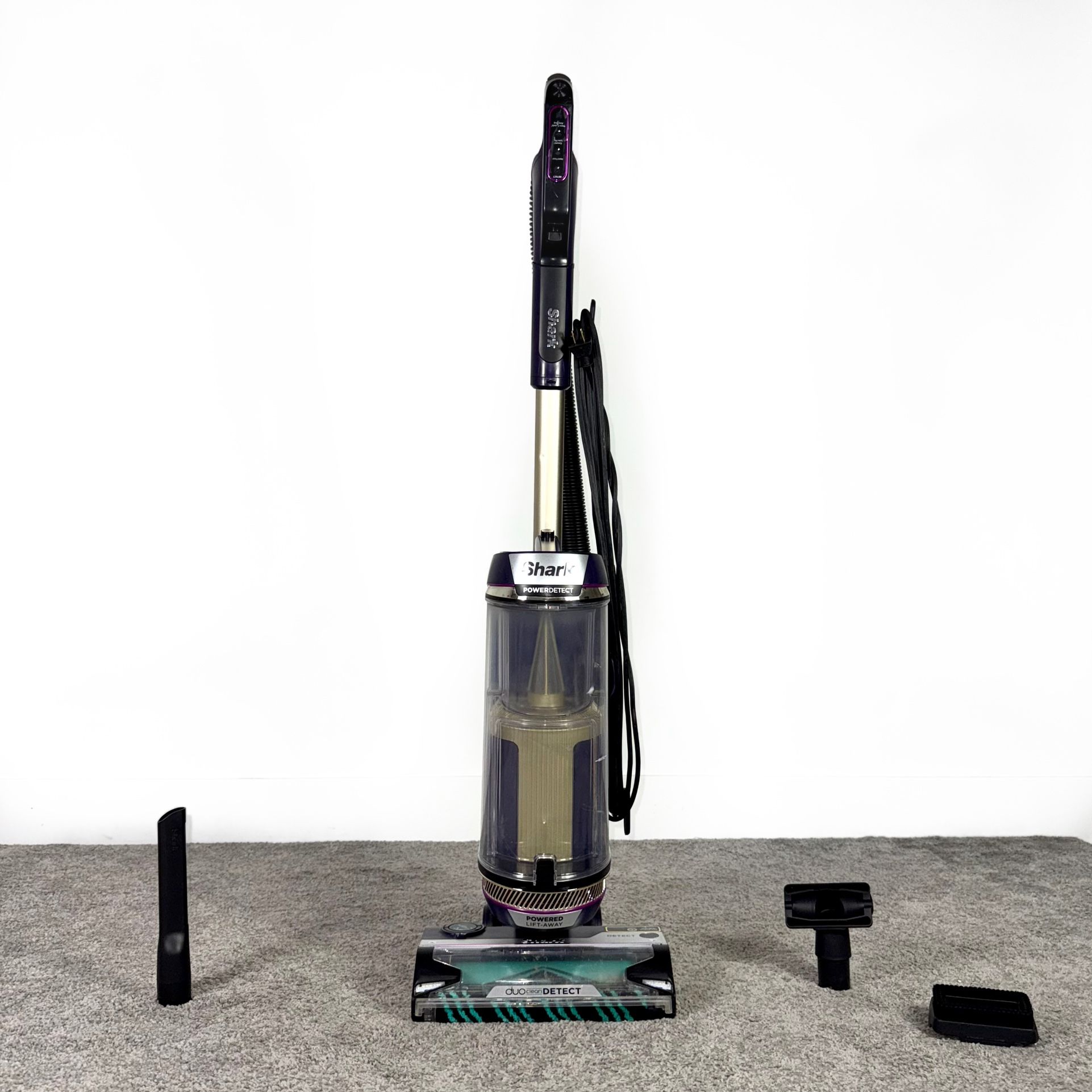 Shark Power-Detect Upright Vacuum Cleaner w/ Attachments - Anti Tangle Brush