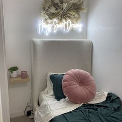 Twin Bed Frame (with Or Without Mattress 