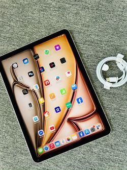 2025 iPad Air M3 Chip Built With AI! 128GB, WiFi! Brand New Open Box! Apple Warranty Till 6/4/2026!!