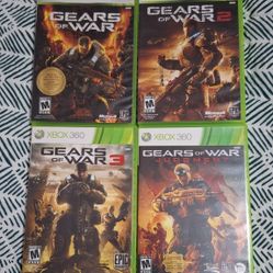 Xbox 360 Gears of War 1, 2, 3, and Judgement Lot