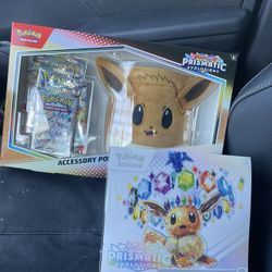 Pokemon Prismatic Evolutions ETB And Eevee Pouch Box 