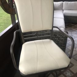 2 Leather Bar Stools 