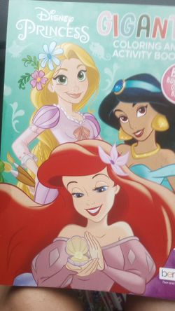 Disney Princess Gigantic coloring book and actually book new