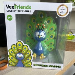 veefriends collectible 6'' vinyl practical peacock figurine
