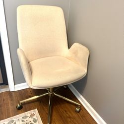Cream White Office Chair 