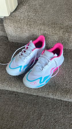 Under Armour Ace Low Sneakers White Pink Blue