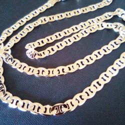 Gold Deep 18k Plated Mariner Necklace Chain Jewelry 