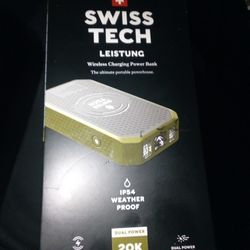 *20k Wireless Charging Bank* Swiss Tech