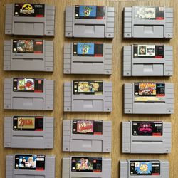 Super Nintendo - SNES Video Games Lot