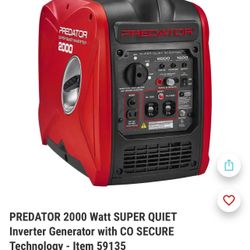 2000 watt predator generator 