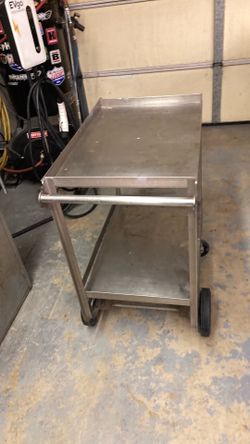 Stainless steel custom cart works really well heavy duty ride smooth