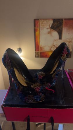 Heels and tennis shoes