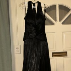 Chiffon Pleated Gown (new) Dress Size 4