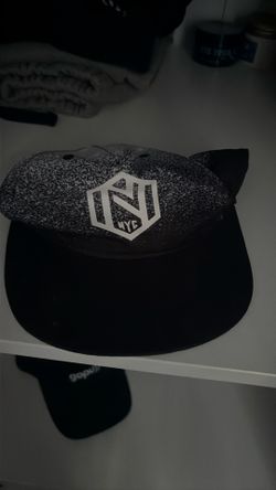 NYC Snapback Hat Black Speckled