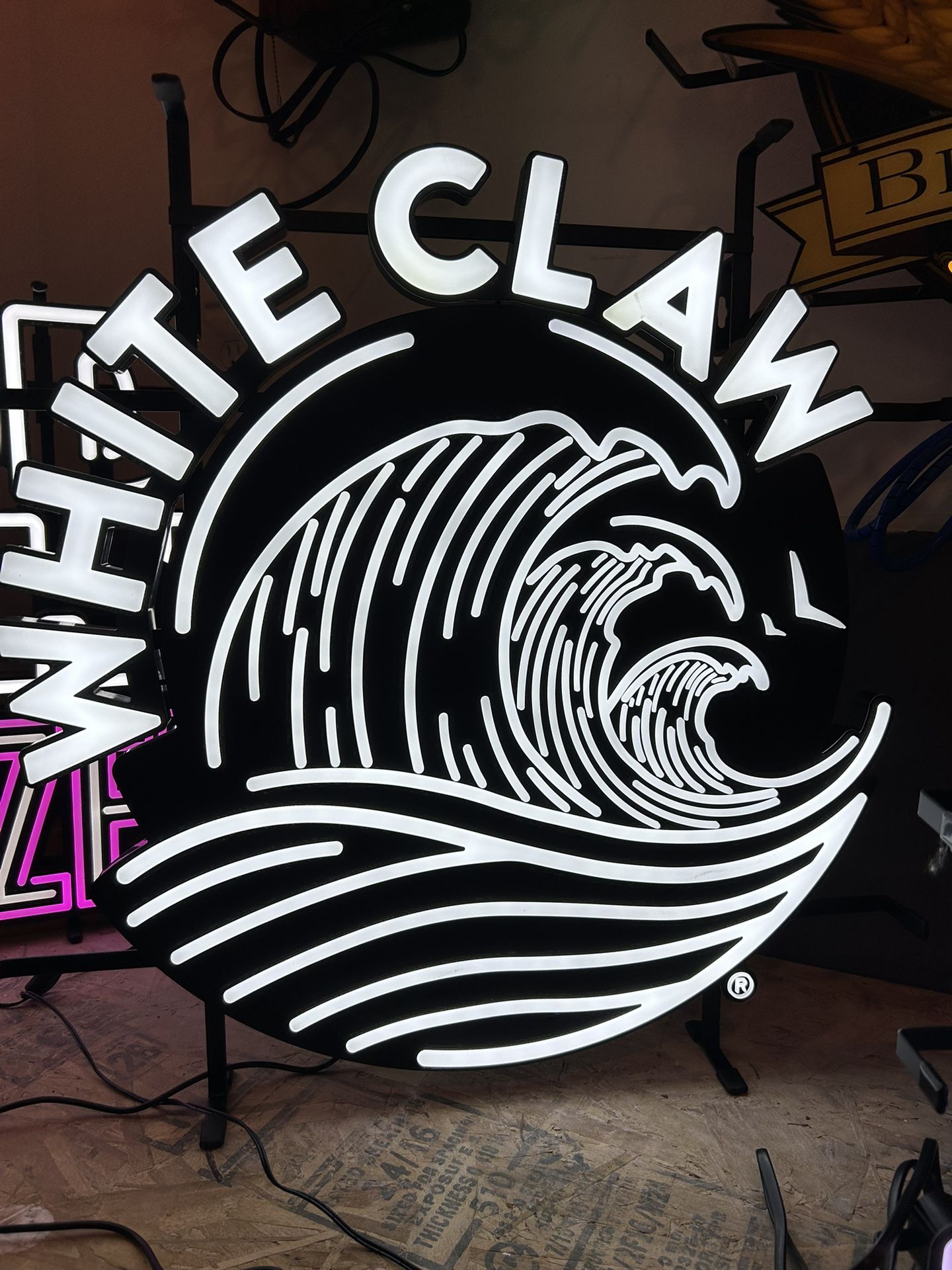 White Claw Hard Seltzer LED