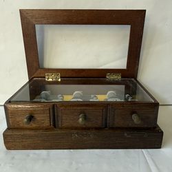 Vintage and Rare Linden Three Song Music Box with Sankyo Mechanism