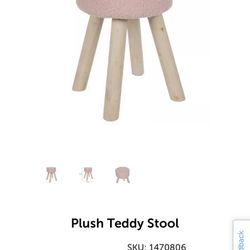 Pink Stool/ Pink Chair 