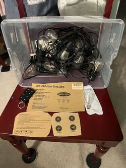 50FT S14 Outdoor String Lights with Remote