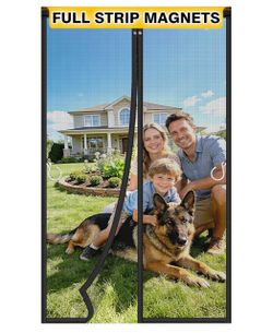Magnetic Screen Door with Full Strip Magnets