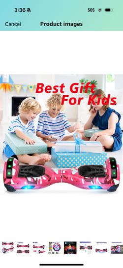 Hoverboard, 6.5" Two Wheel Hoverboard with Bluetooth and Lights, Hoverboard for Kids Ages 6-12 44