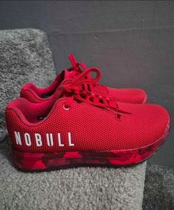 NOBULL Outworki Trainer Superfabric Red CrossFit Athletic Shoes  Women's size 7.5