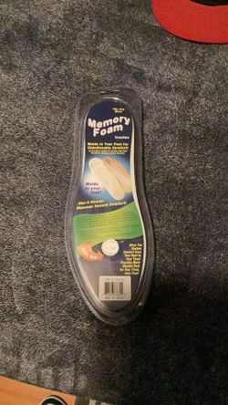 Memory Foam Insoles Unisex Men Or Women’s Mold To your Feet Fits Any Shoe New Sealed 