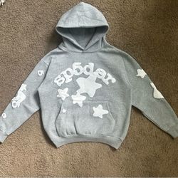 Gray Sp5der Hoodie