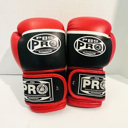 ProBoxing Series Deluxe Starter Boxing Gloves - Red/Black 8oz 