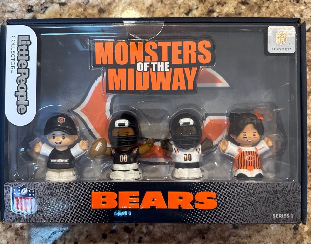 Chicago Bears Little People Collector Figure Set Monster Of The Midway Series 1