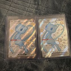 Mew ex Full Art Shiny Ultra Rare Paldean Fates Pokemon Mew ex #216