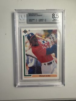 Michael Jordan graded rookie baseball card rare