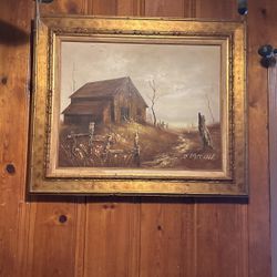 Lovely Farm House Painting