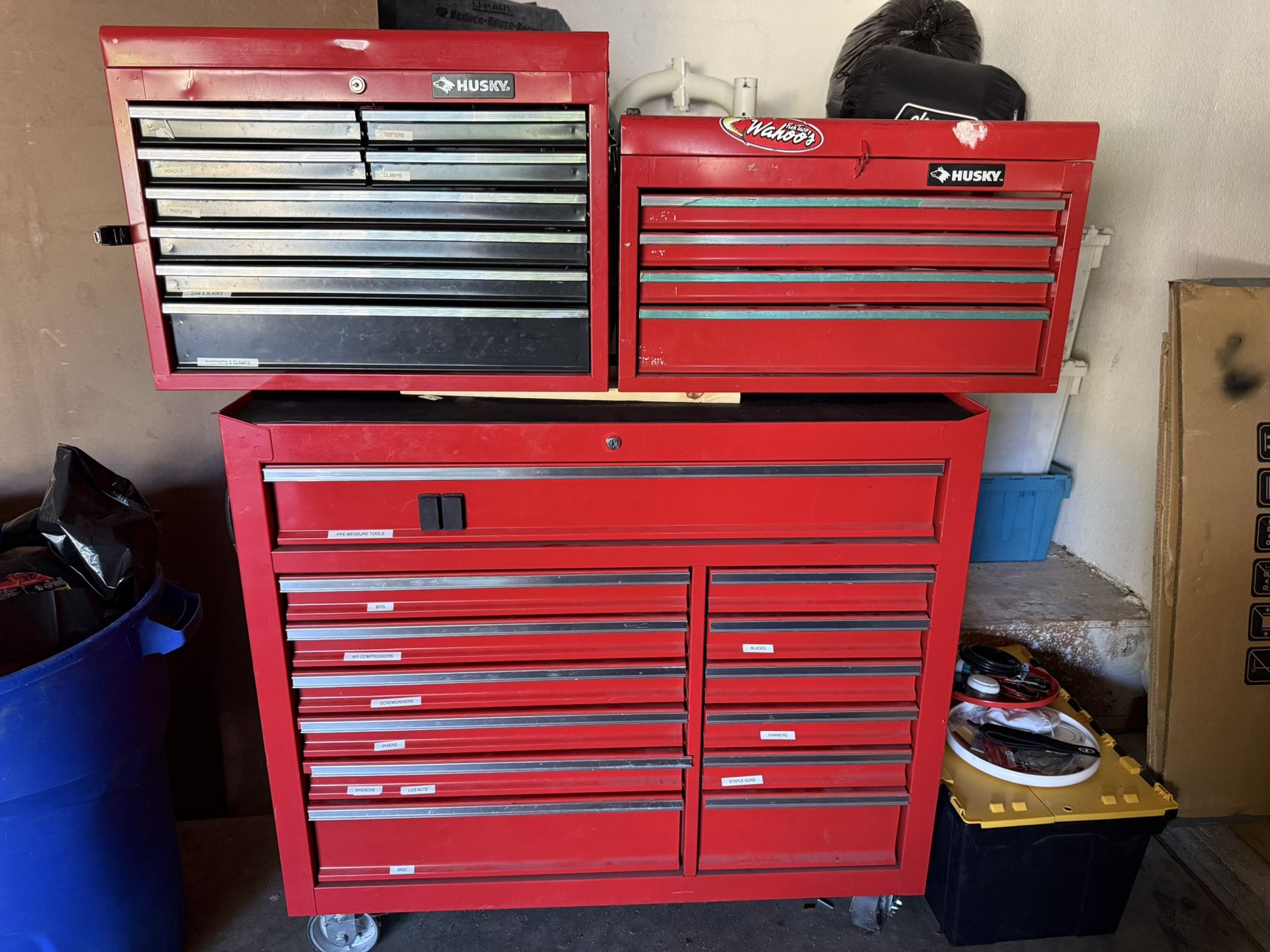 HUSKY metal tool boxes