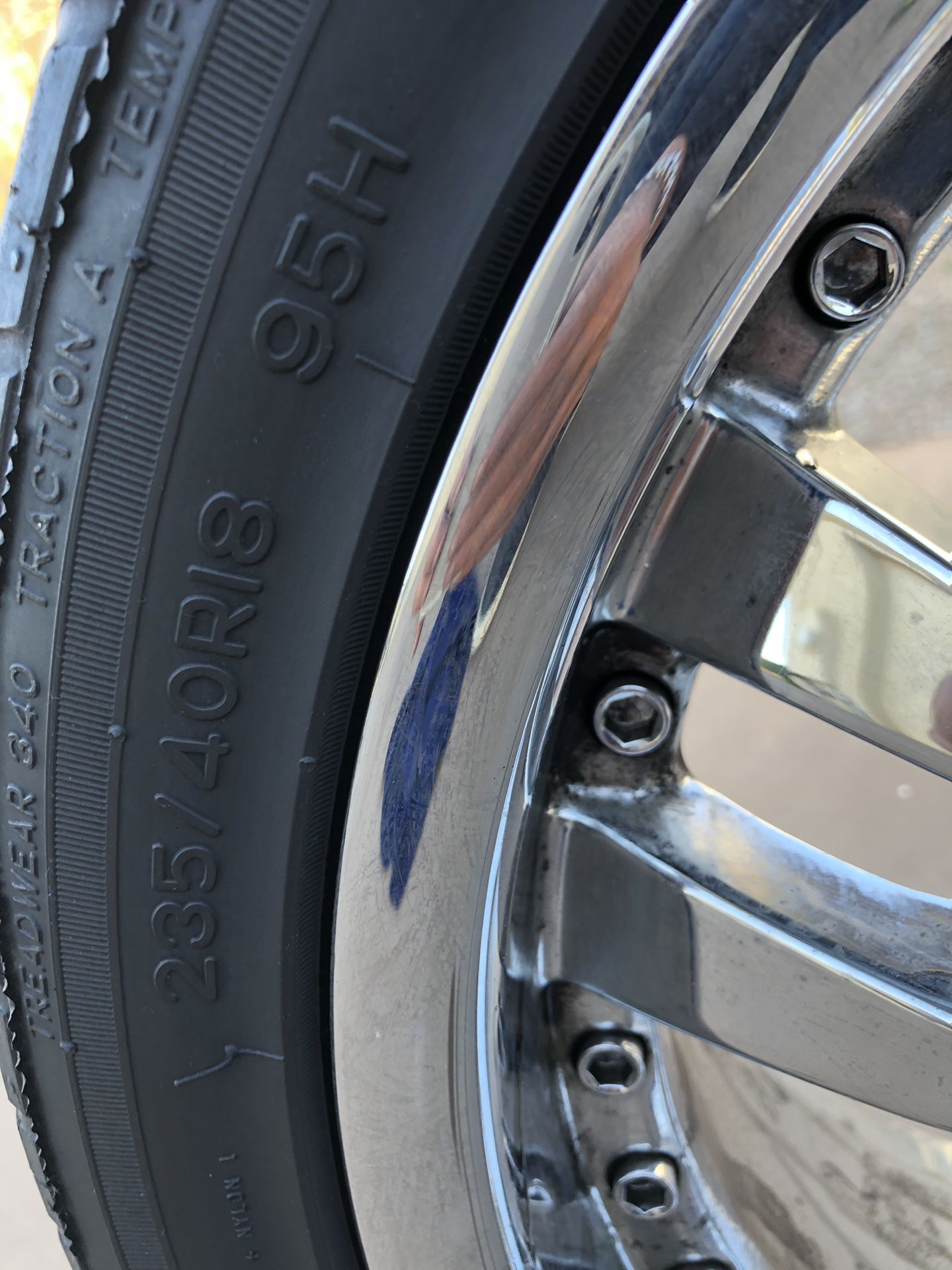 Chrome Rims and tires